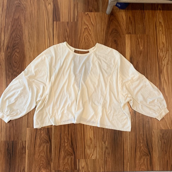 Jersey span comfy flowy open back top - Picture 1 of 3